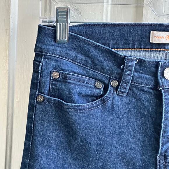 Tory Burch Skinny Jeans Dark Wash - Picture 4 of 11